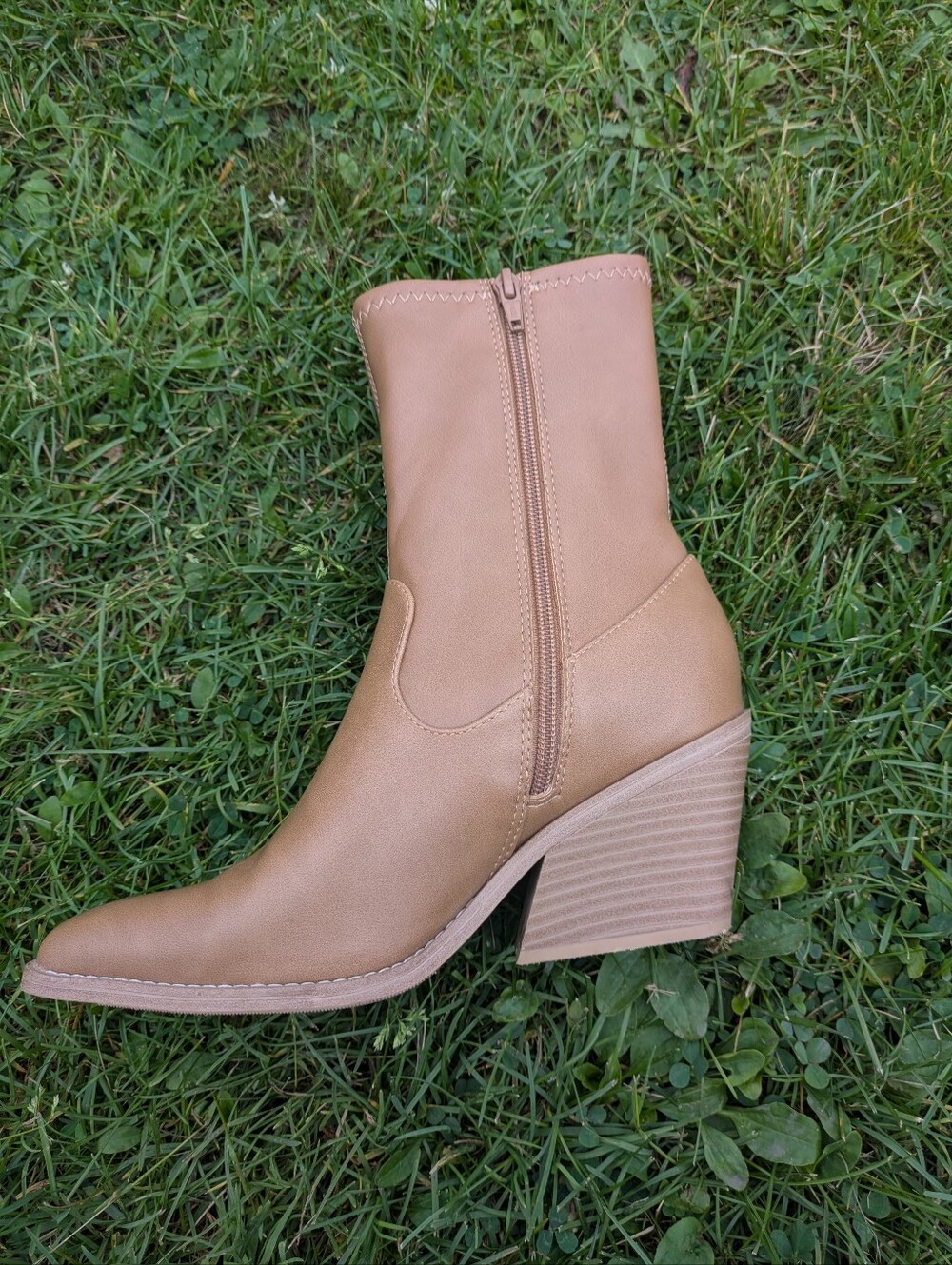 Universal Thread Tall Ankle Boot In Tan - Picture 6 of 12